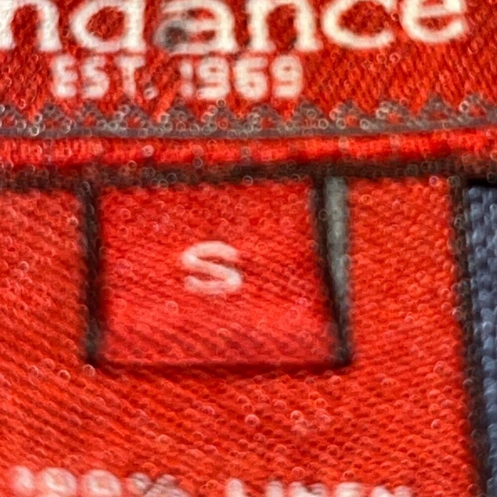 SUNDANCE BLUE 100% LINEN LONG SLEEVE RELAXED POP-OVER TUNIC SHIRT BLOUSE  EUC -S - Picture 12 of 13